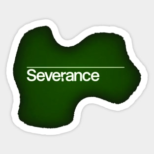 severance series Adam Scott and Britt Lower fan works graphic design by ironpalette Sticker